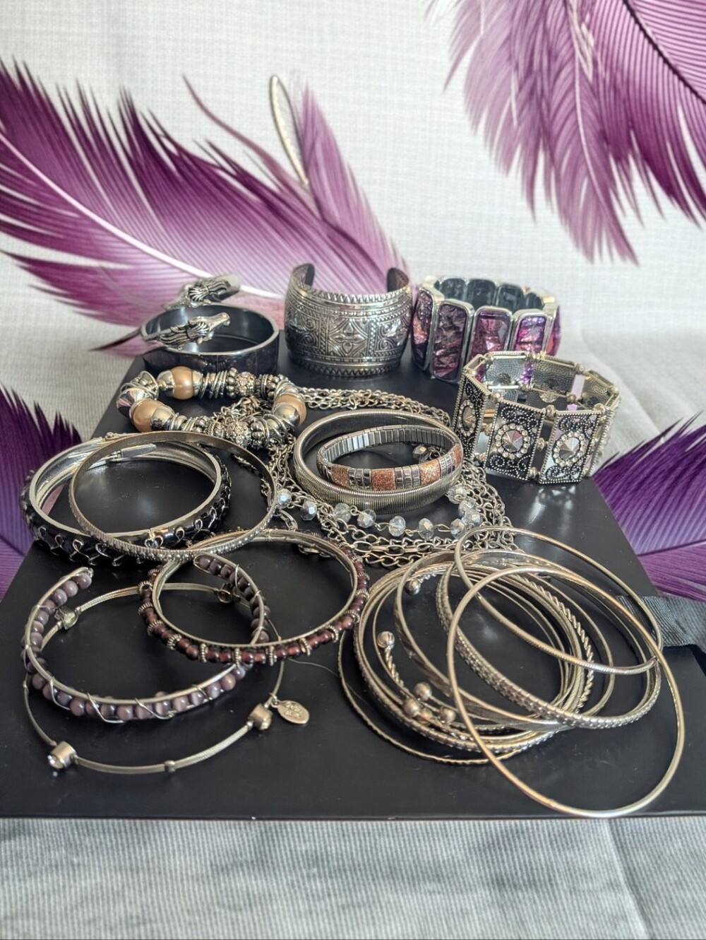 ✨ Ultimate Bohemian Silver Statement Bracelet Lot ✨ - Picture 6 of 12